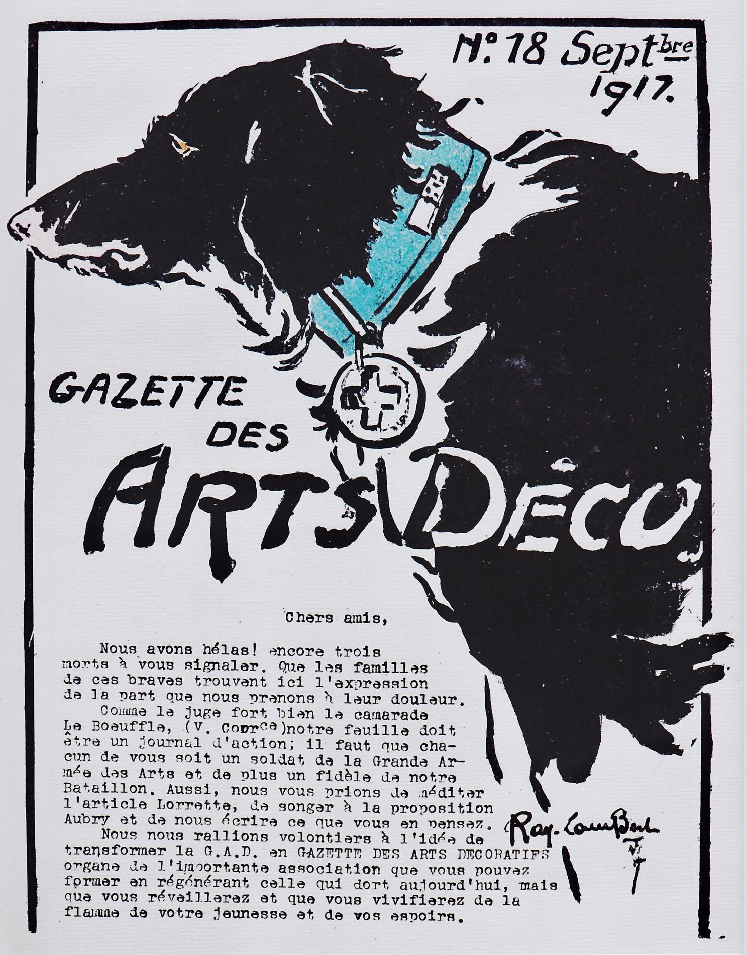 GAZETTE DES ARTS DECO 1917 DOMINO