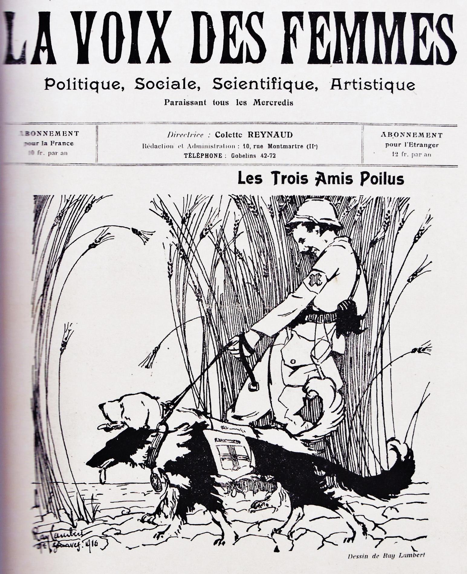 LA VOIX DES FEMMES LES 3 POILUS